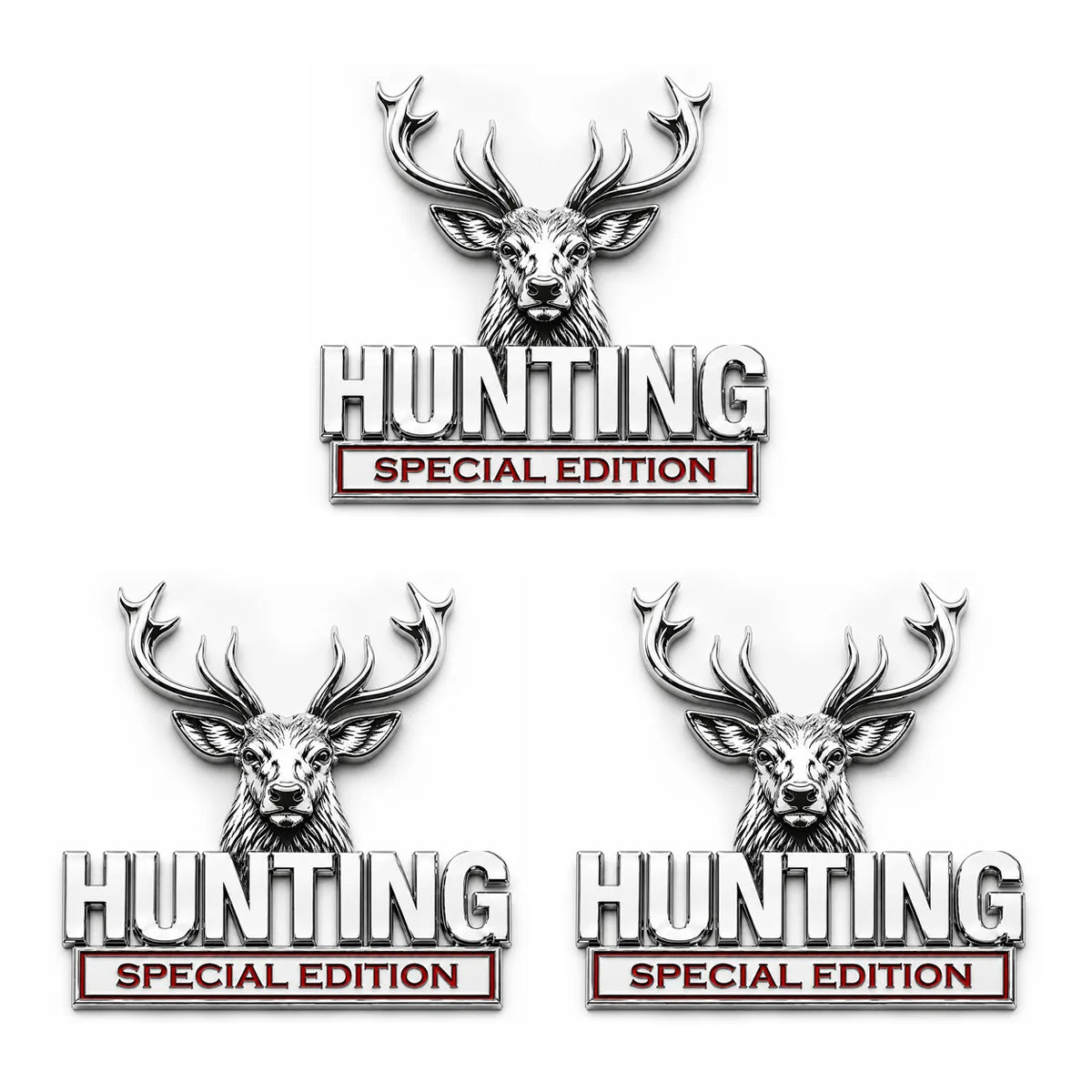 🦌 HUNTING Special Edition 3D Chrome Metal Car Emblem