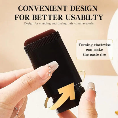 2-in-1 Temporary Gray Hair Touch-Up Comb Stick, Instant Root Concealer for Covering Gray Regrowth🪮