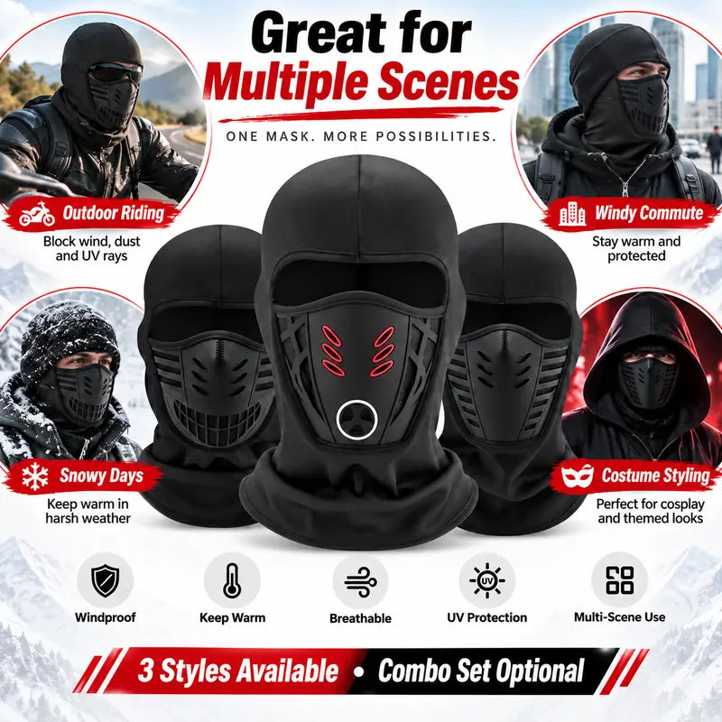 Winter Rider Warm Anti-Haze Balaclava Full Face Mask
