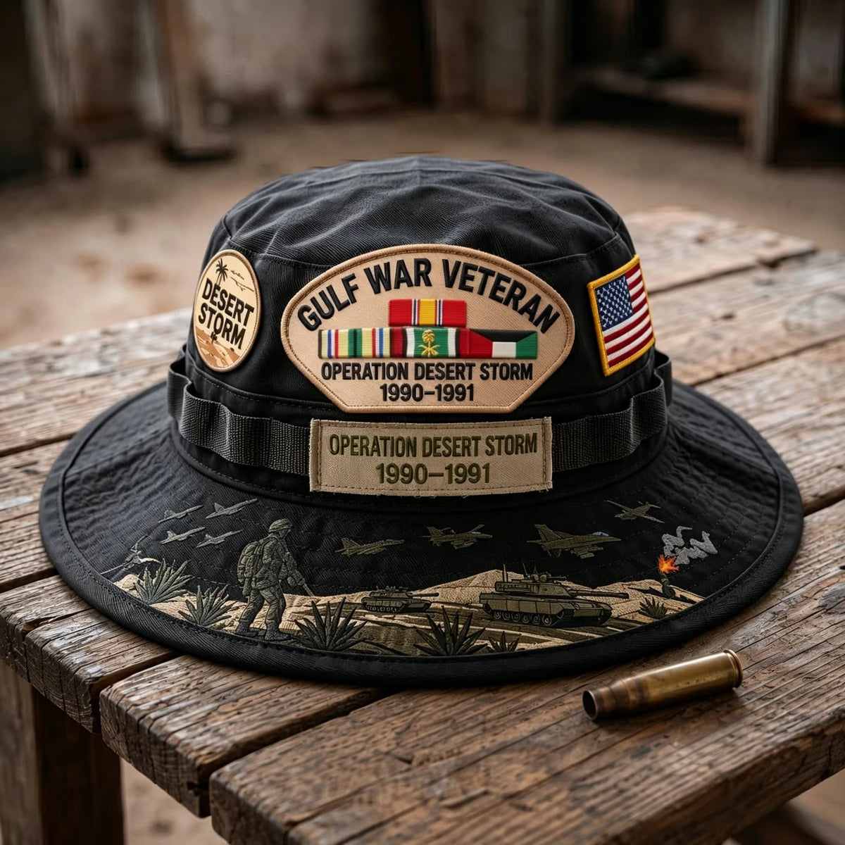 🇺🇸 Last Day Promo: 38% OFF 🎖️ - Gulf War Veteran Desert Storm Tribute Boonie Hat