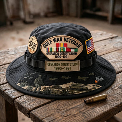 🇺🇸 Last Day Promo: 38% OFF 🎖️ - Gulf War Veteran Desert Storm Tribute Boonie Hat