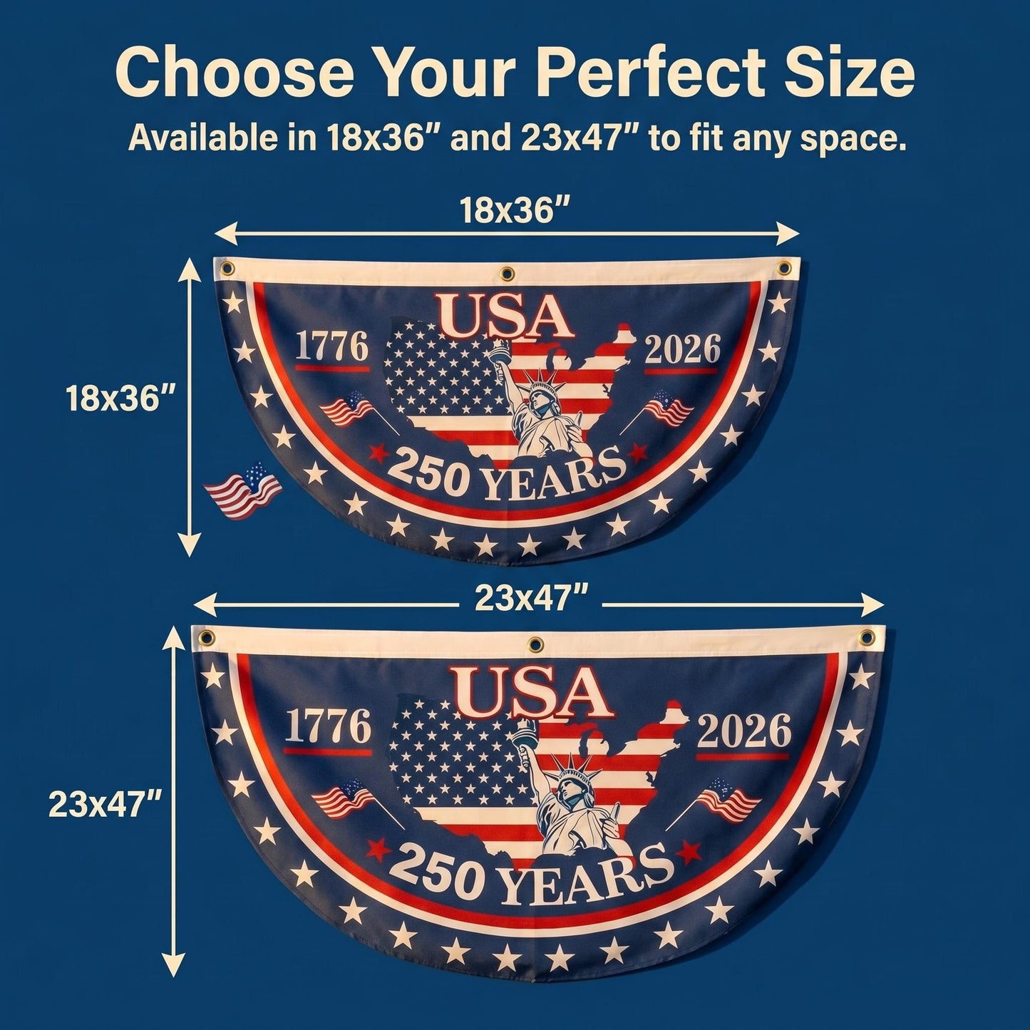 100% Veteran Owned / Handcrafted in USA-250th Anniversary Banner