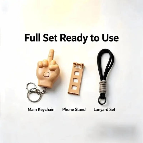 ✨Buy 1 Get 1 Free🖕 Retractable Middle Finger Prank Pendant