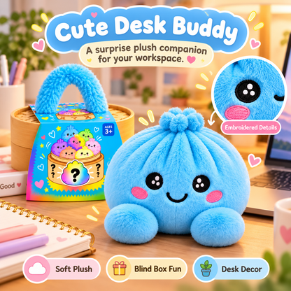 🥟 Cute Dumpling Plush Surprise 🎁 | Super Soft & Huggable with Adorable Steamer Basket 💕
