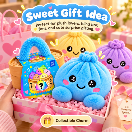 🥟 Cute Dumpling Plush Surprise 🎁 | Super Soft & Huggable with Adorable Steamer Basket 💕