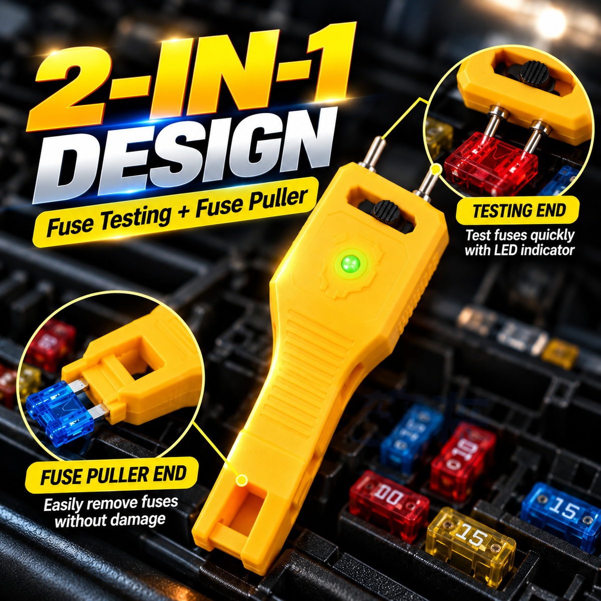🚗 50% OFF Automotive Fuse Tester – LED Indicator & Built-In Fuse Puller 💡
