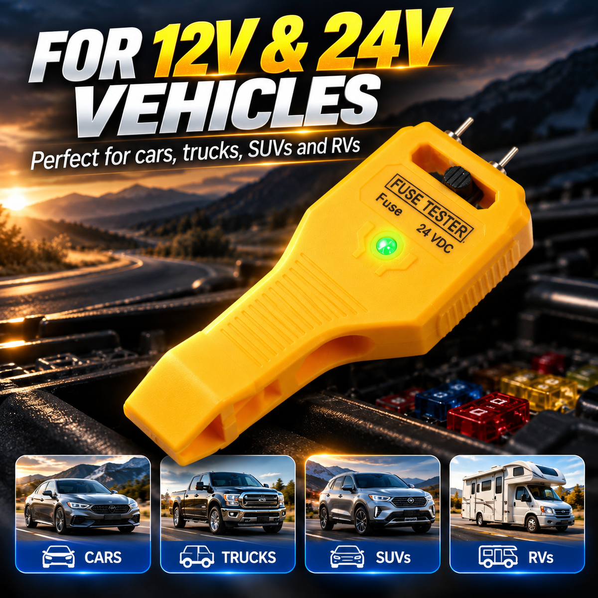 🚗 50% OFF Automotive Fuse Tester – LED Indicator & Built-In Fuse Puller 💡