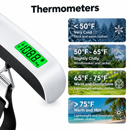 🔥⚖️ Portable Digital Luggage Scale – 50kg/110lb Travel Weight Scale
