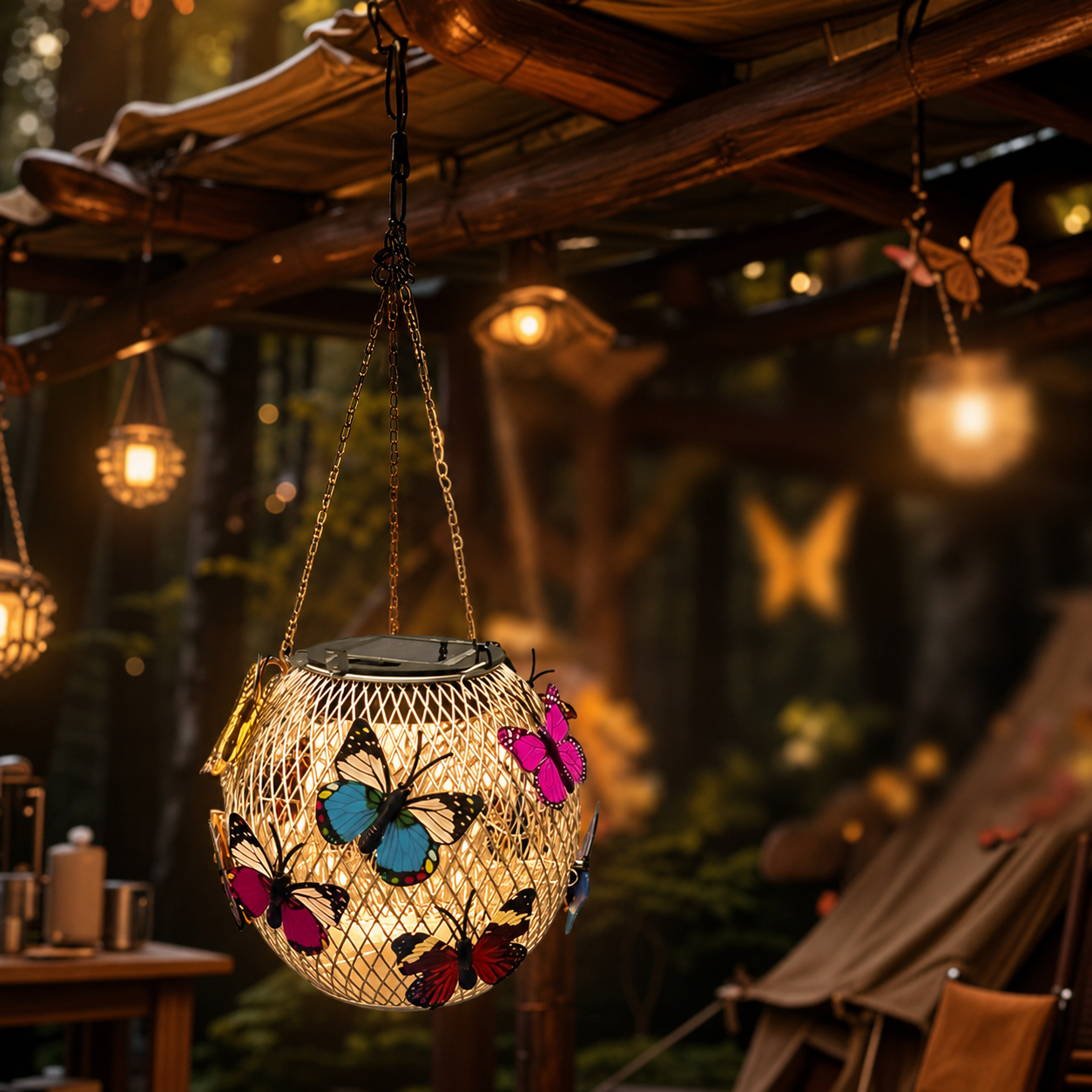 ⏳LAST DAY SALE 50% OFF !!📢Solar Pendant Lamp Art Of Iron