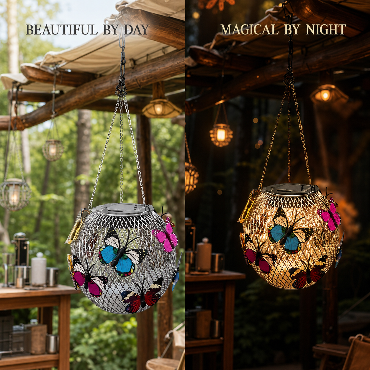 ⏳LAST DAY SALE 50% OFF !!📢Solar Pendant Lamp Art Of Iron