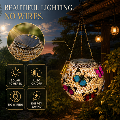 ⏳LAST DAY SALE 50% OFF !!📢Solar Pendant Lamp Art Of Iron