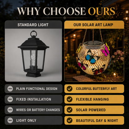 ⏳LAST DAY SALE 50% OFF !!📢Solar Pendant Lamp Art Of Iron