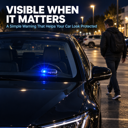 Solar Car Anti-Theft Warning Light – Motion-Sensing LED Security Deterrent, No Wiring Needed