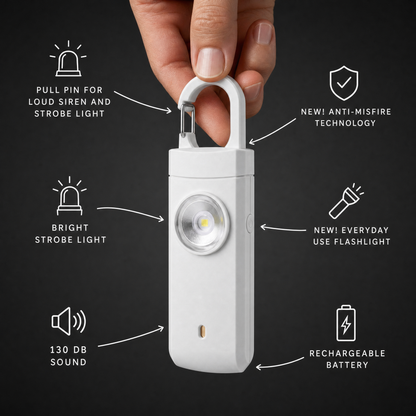 🚨 Rechargeable Personal Safety Alarm