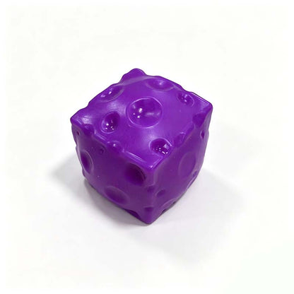 Cheese Cube Squishy Toy, Soft Moldable Petroleum Jelly-Filled Squeeze Ball 🧀