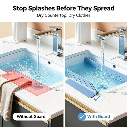 Kitchen Sink Splash Guard Water Guard for Washbasin Dining Room Dish Washing💦