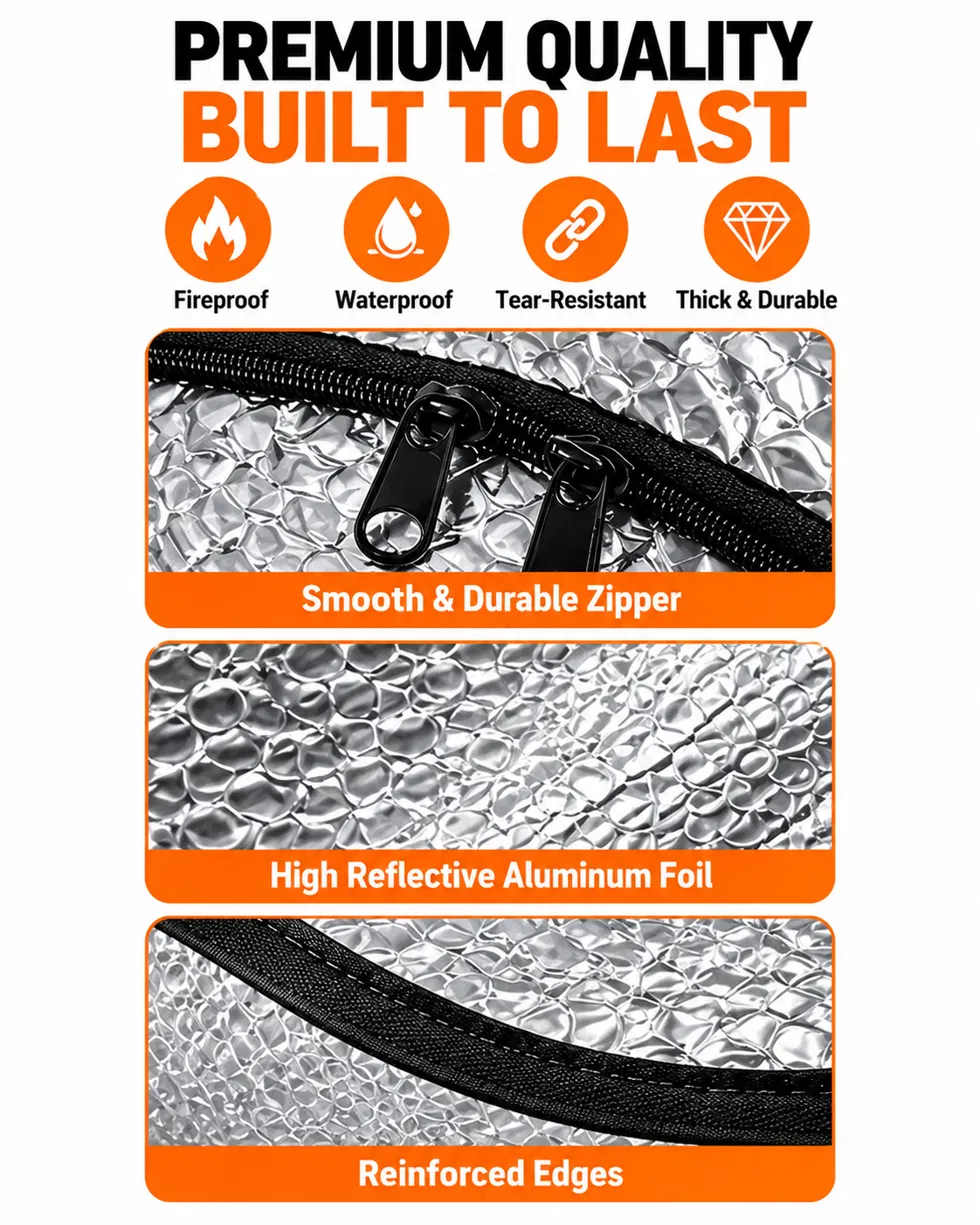🎃Halloween Deal 50% OFF! Attic Stair Insulation Cover with Zipper Access – Blocks Cold Drafts, Attic Heat & Dust | Fits Openings up to 25' x 54', 11' Tall