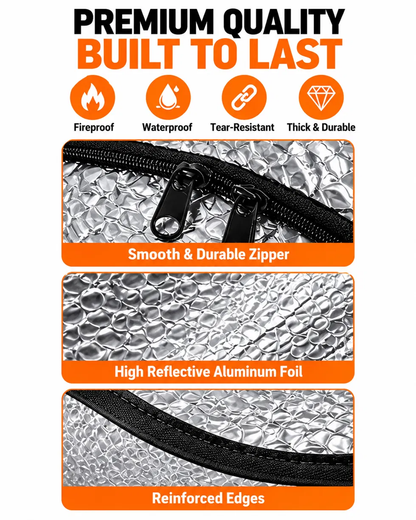 🎃Halloween Deal 50% OFF! Attic Stair Insulation Cover with Zipper Access – Blocks Cold Drafts, Attic Heat & Dust | Fits Openings up to 25' x 54', 11' Tall