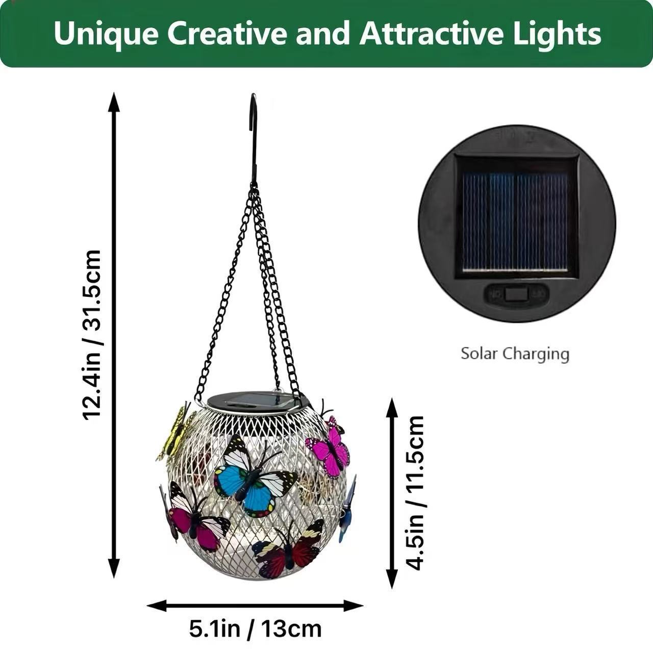 ⏳LAST DAY SALE 50% OFF !!📢Solar Pendant Lamp Art Of Iron