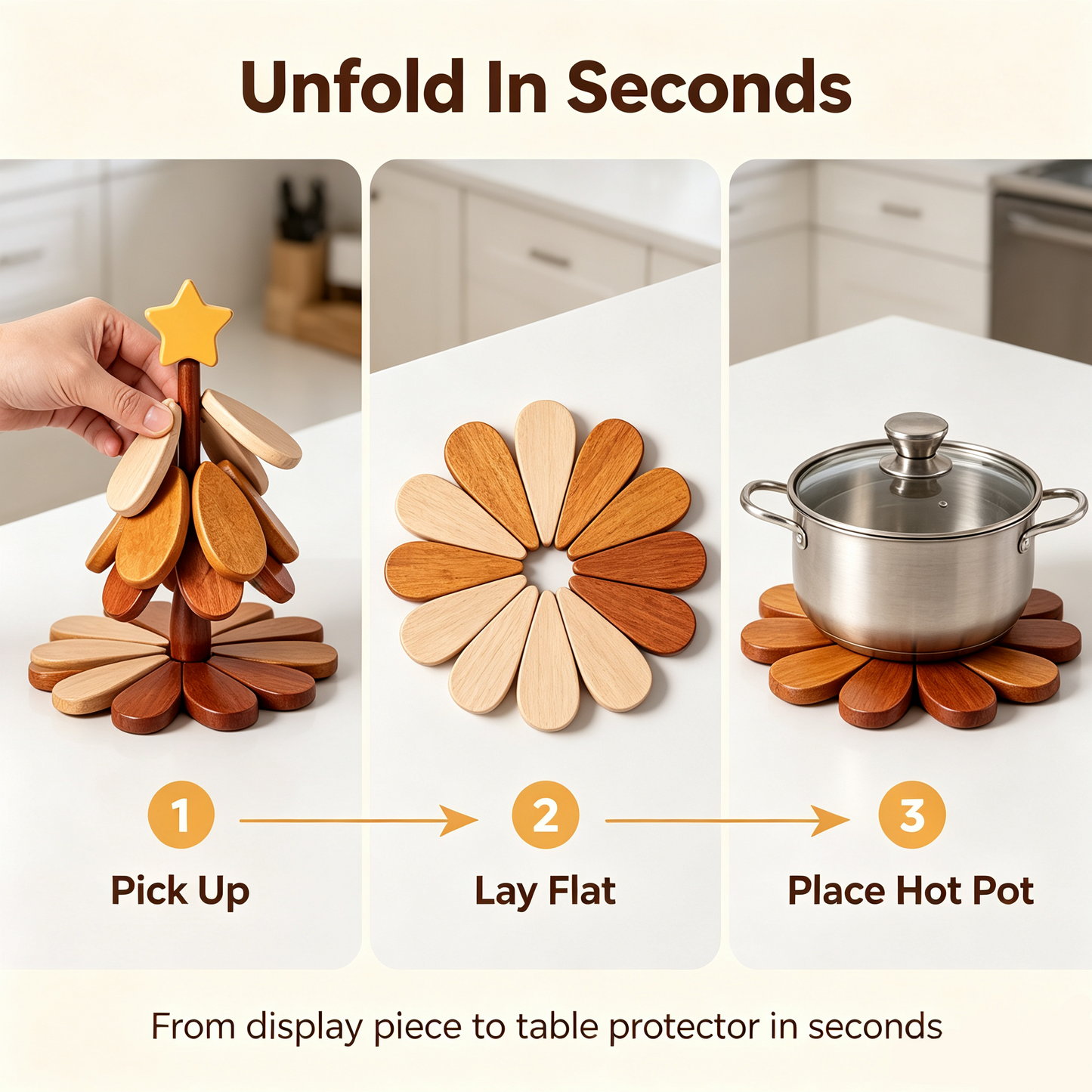 Wooden One Tree Solid Wood Coaster, Desktop Insulation Cup Mat🌳