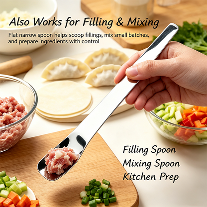 316L Stainless Steel Dessert Spade Spoon, Mirror Polished Thick Multi‑Purpose Spoon🥄