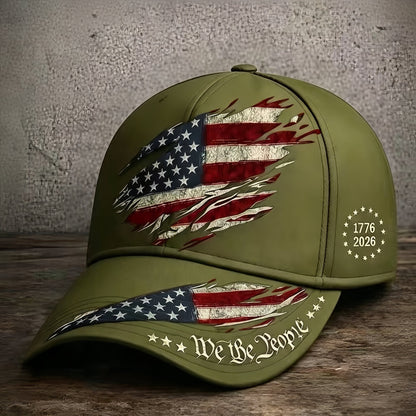 250th Anniversary Printed Baseball Cap, Adjustable Unisex Outdoor Sun Hat🧢