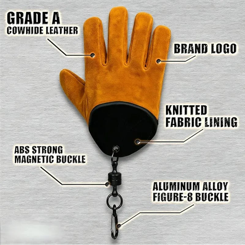 Outdoor Thickened Wear-Resistant Cowhide Work Gloves