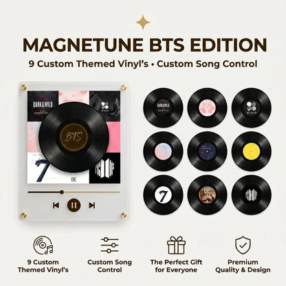 🎵 Iconic Pop Star NFC Fridge Magnet Music Player | Retro Vinyl Style Decor