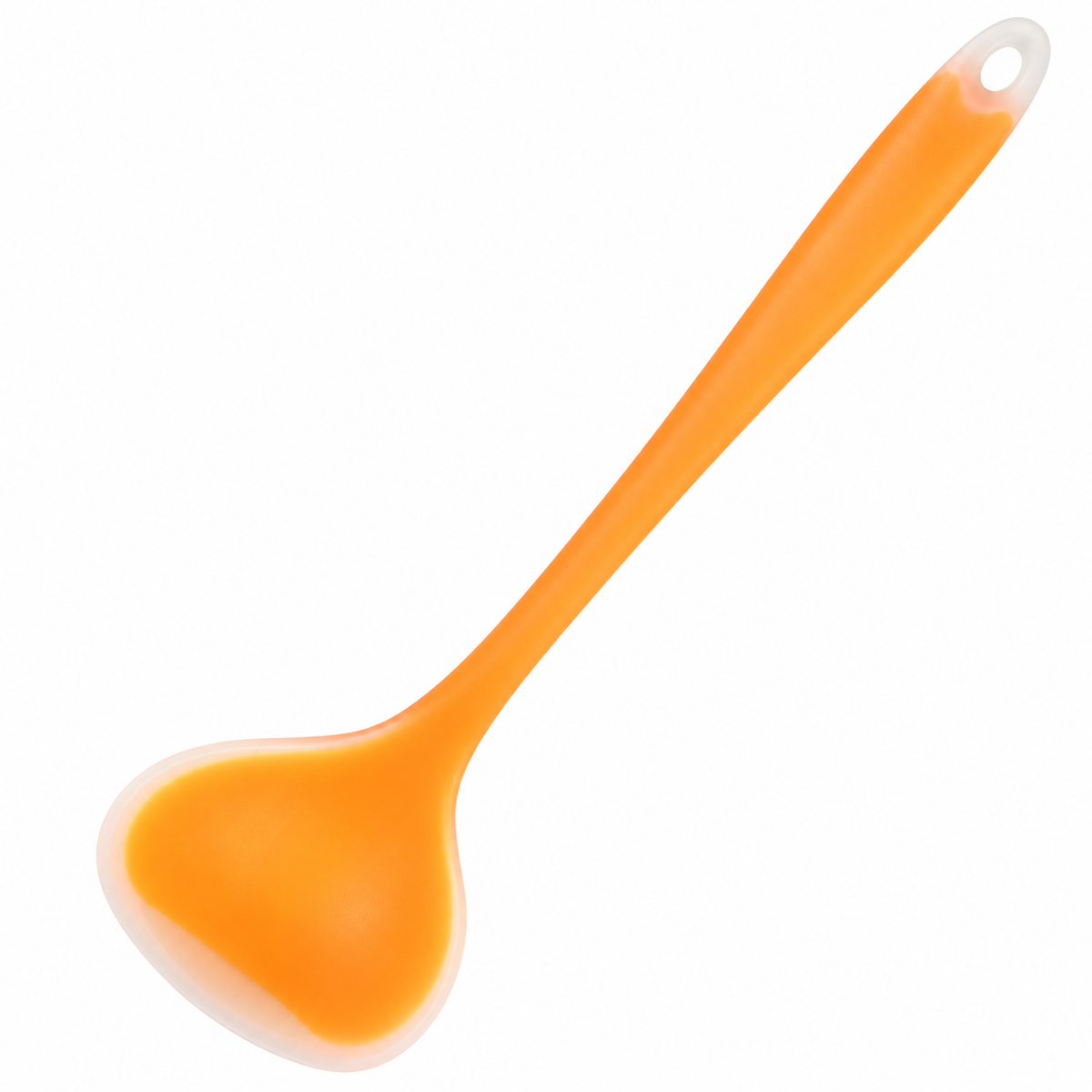 🥄 2-in-1 Silicone Scraper Ladle – Flexible Cooking Spoon for Scooping, Stirring & Scraping Every Last Drop