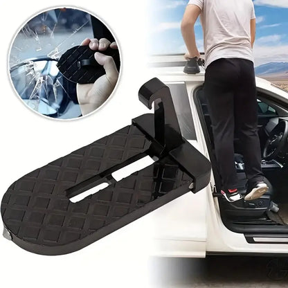 Car Door Step with Safety Hammer, Automotive Compact Anti-Slip Roof Latch Hook Ladder 🚗