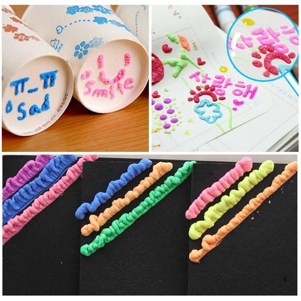 💥LAST DAY BUY 2 GET 1 FREE!!🎁🔮Magic Pen – Draw 3D with one stroke!🎄 DIY Bubble Popcorn Drawing Pens