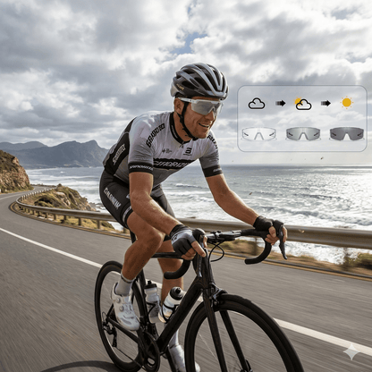 Photochromic Polarized Safety Glasses: UV400 Impact-Resistant Sports & Work Eyewear
