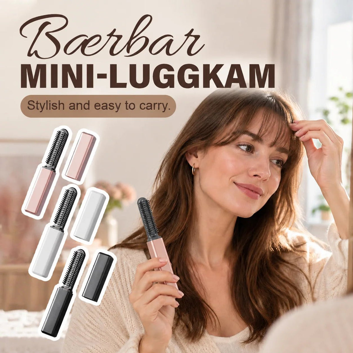 Cordless USB-C Mini Curling Brush