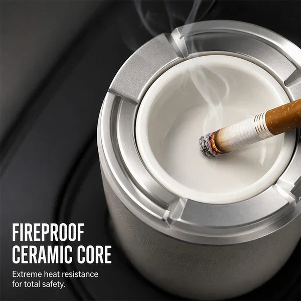 Rotating Sealed Lid Car Ashtray Odor Resistant Auto Cigarette Ashtray Fits Vehicle Cup Holder🌸 - image 12
