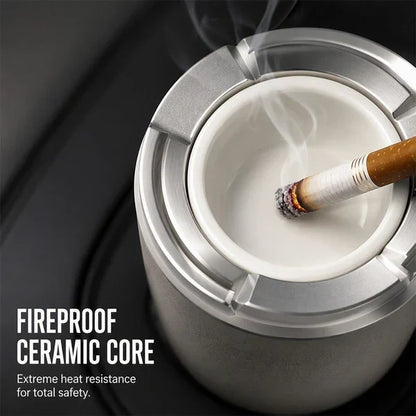 Rotating Sealed Lid Car Ashtray Odor Resistant Auto Cigarette Ashtray Fits Vehicle Cup Holder🌸 - image 12