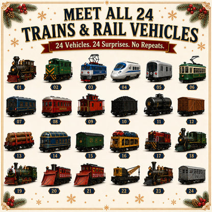 🚂🎄 2026 Railway Advent Calendar – 24 Days of Trains, Trams & Rail Surprises