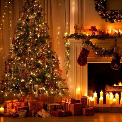 Christmas LED Garland String Lights – Festive Home Decor and Merry Christmas Ornament🌺