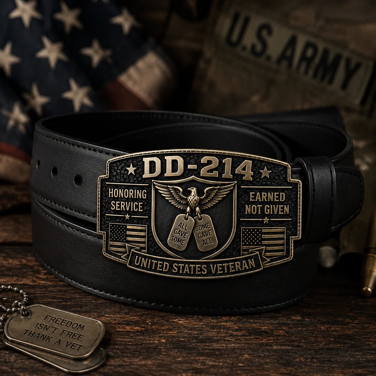 🔥HOT SALES 50% OFF-🎖️DD-214 Veteran Honor Belt Buckle (✨2026 Limited Edition)