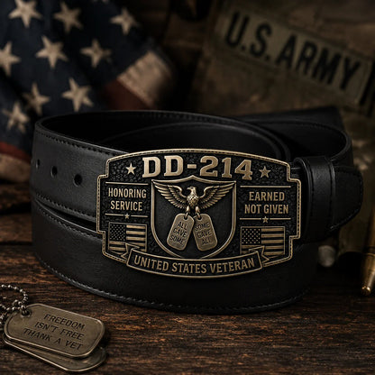 🔥HOT SALES 50% OFF-🎖️DD-214 Veteran Honor Belt Buckle (✨2026 Limited Edition)