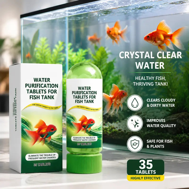 Aquarium Water Purification Tablets, Water Quality Dedicated To Clean🐟
