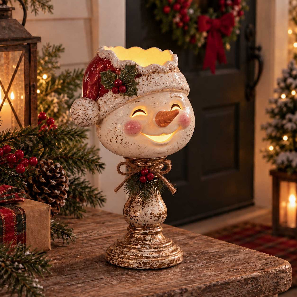 Christmas Heirloom Glow Candle Holder Collection