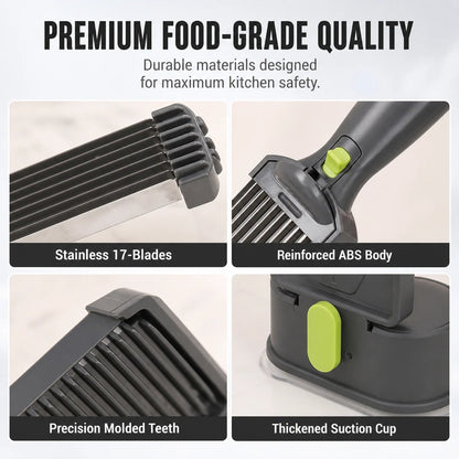 Professional Manual Fresh Meat Slicer and Shredder - Food-Grade Stainless Steel Kitchen Tool for Beef and Fish