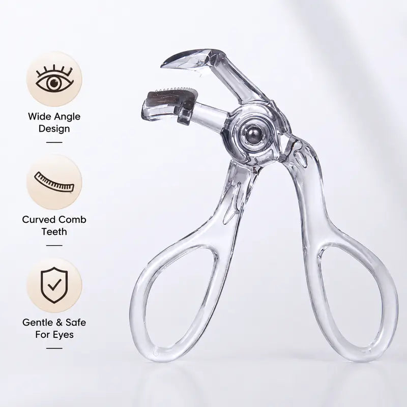 Lash Genius Wide-Angle Curler with Comb, Replaceable Silicone Pad✨