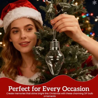 🎄 DIY Christmas Bulb Gift Jars – Fill with Love, Gift with Joy! 🎁