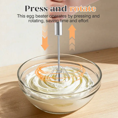 2 PCS Rustproof Hand Push Whisk For Baking & Daily Drinks✨