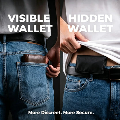 🔥3-in-1 Hidden Pocket, Slim Anti-Theft Travel Wallet Under Clothes