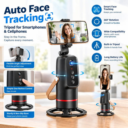 Auto Face Tracking Tripod for Smartphones & Cellphones