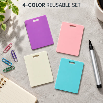 🩺📝Erasable Badge Notepad Cards – Reusable Vertical Memo Boards for Nurses, Teachers & Busy Professionals
