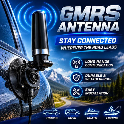 💯🔥 50% OFF - Universal GMRS Antenna Mount – Heavy-Duty Radio Antenna Bracket for Cars, SUVs, Trucks, Off-Road Vehicles & Boats