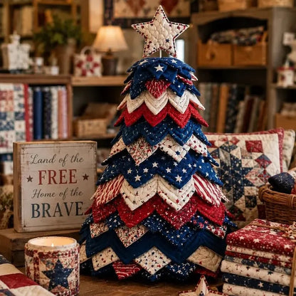 ⚡️HOT SALES 49% OFF —Americana Christmas Tree Quilt Kit
